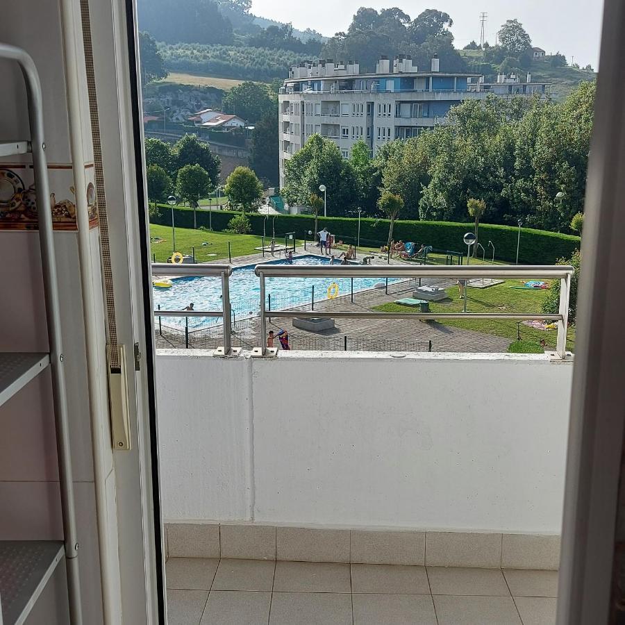 شقة Soleado Piso Con Garaje Y Piscina A 8' Centro كاسترو أورديالس المظهر الخارجي الصورة